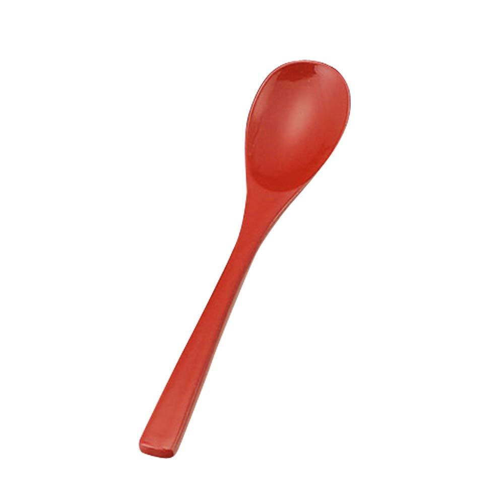 Yamaco Yumi Professional Use Genuine Lacquer Dessert Spoon Small Vermilion yamaco08323