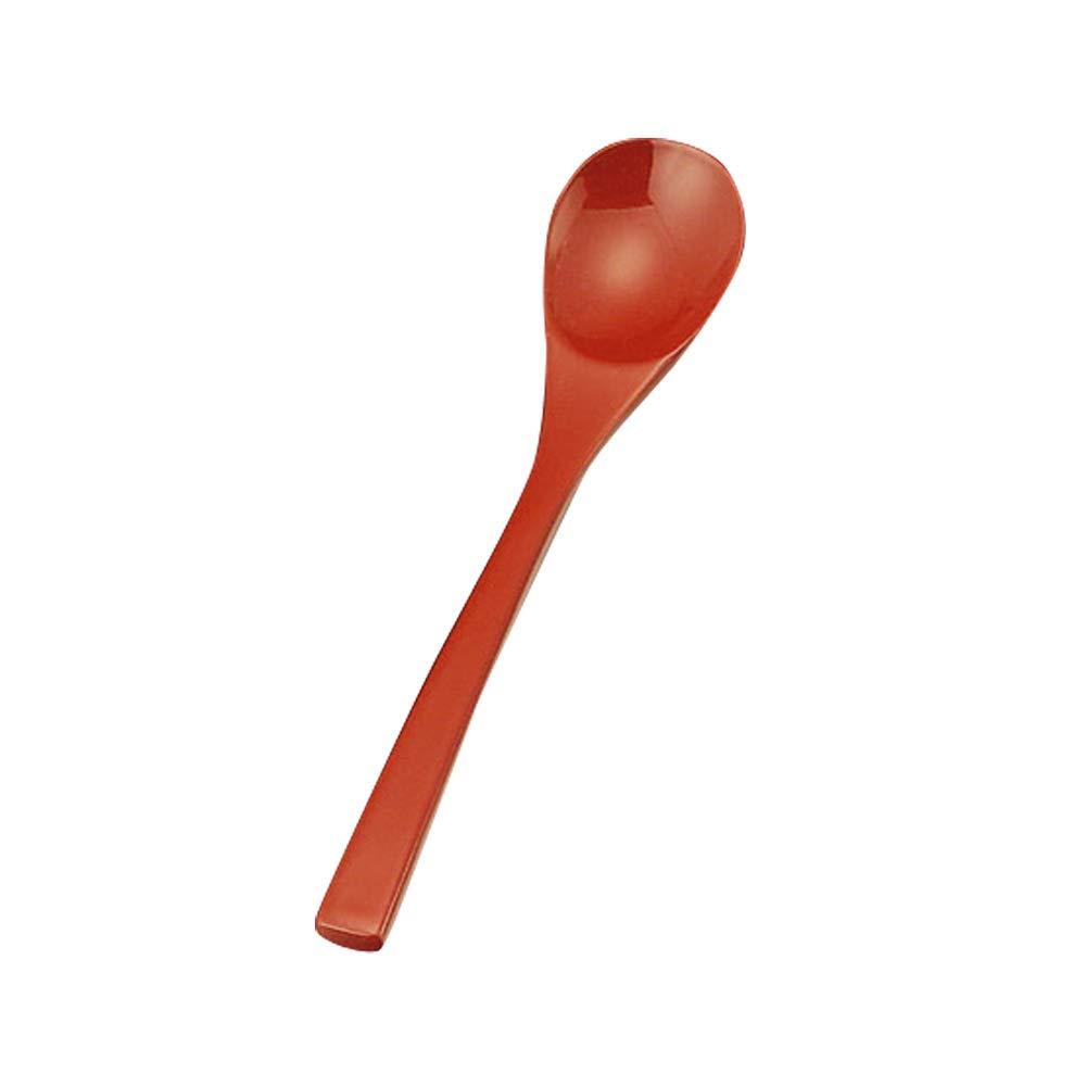 Yamaco Yumi Professional Use Genuine Lacquer Chawanmushi Spoon Vermilion yamaco08326