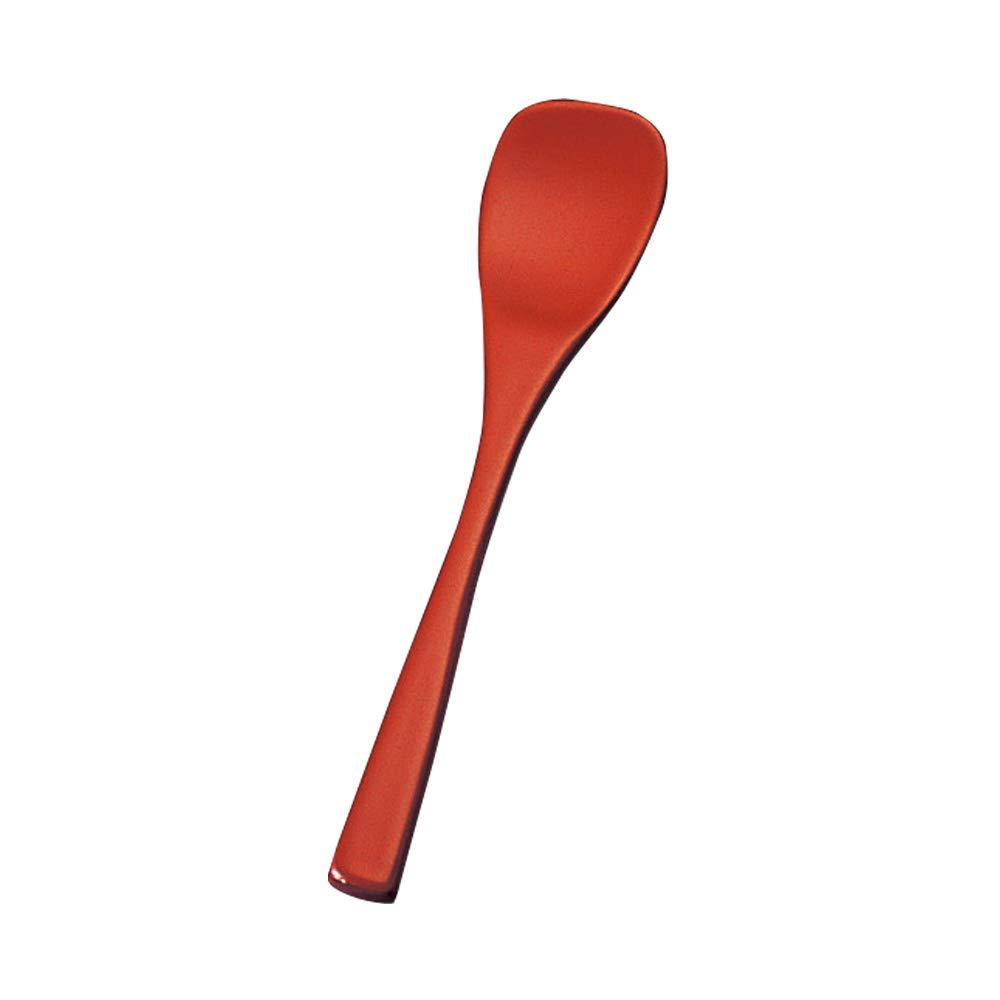 Yamaco Yumi Professional Use Genuine Lacquer Dessert Spoon Large Vermilion yamaco08327