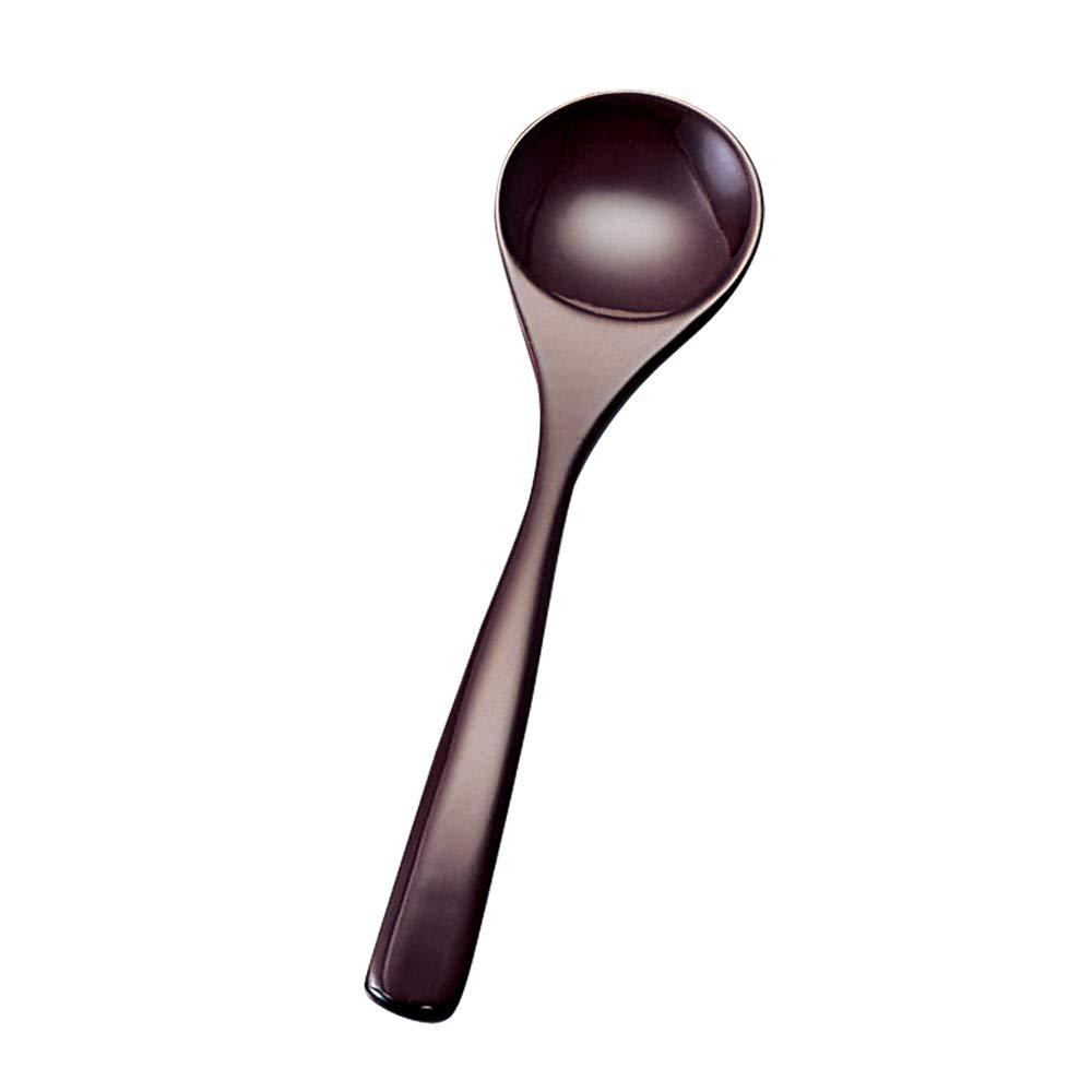 Yamaco Genuine Lacquer Morning Porridge Spoon, Tame, Total Length 164mm