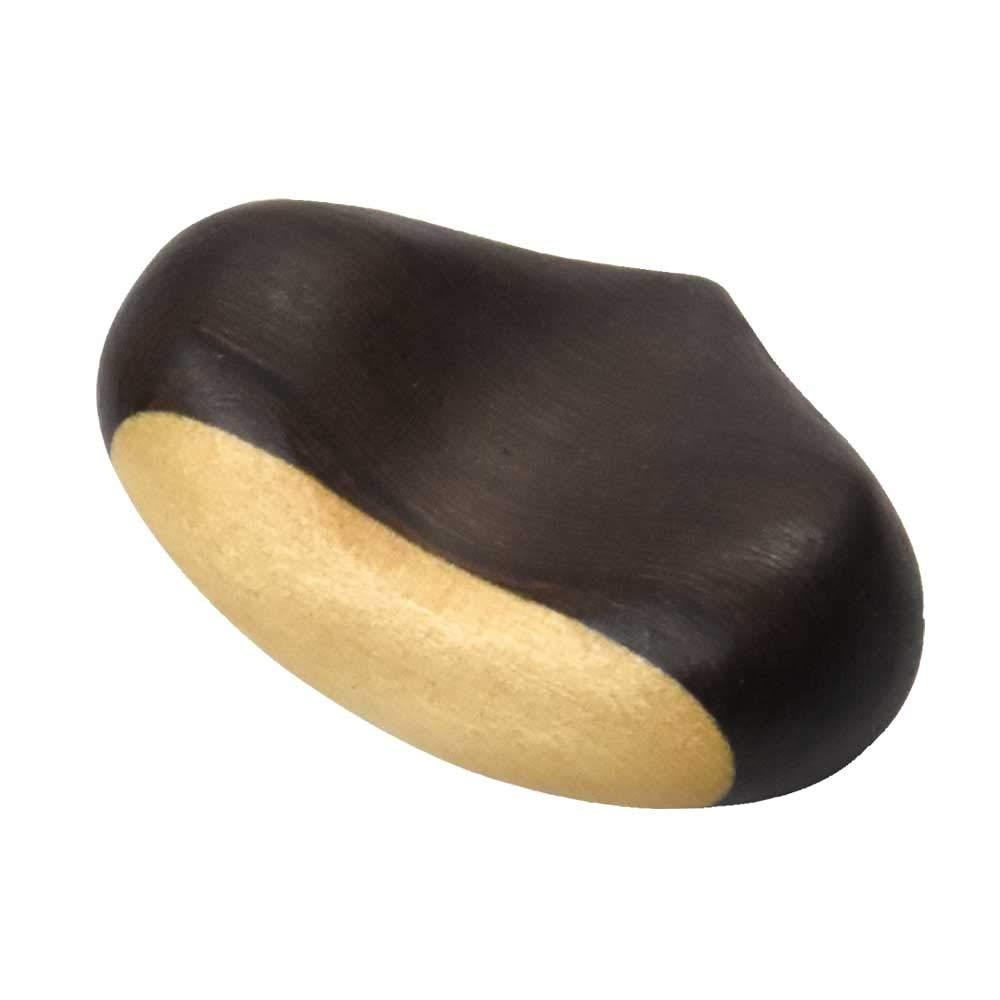 Yamaco Yumi Professional Use Wooden Chestnut-Shaped Chopstick Rest Dark Brown yamaco08899