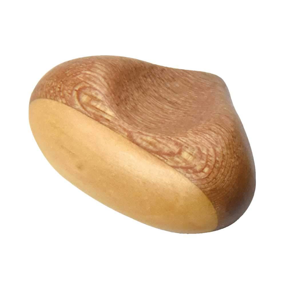 Yamaco Yumi Professional Use Wooden Chestnut-Shaped Chopstick Rest Light Brown yamaco08900