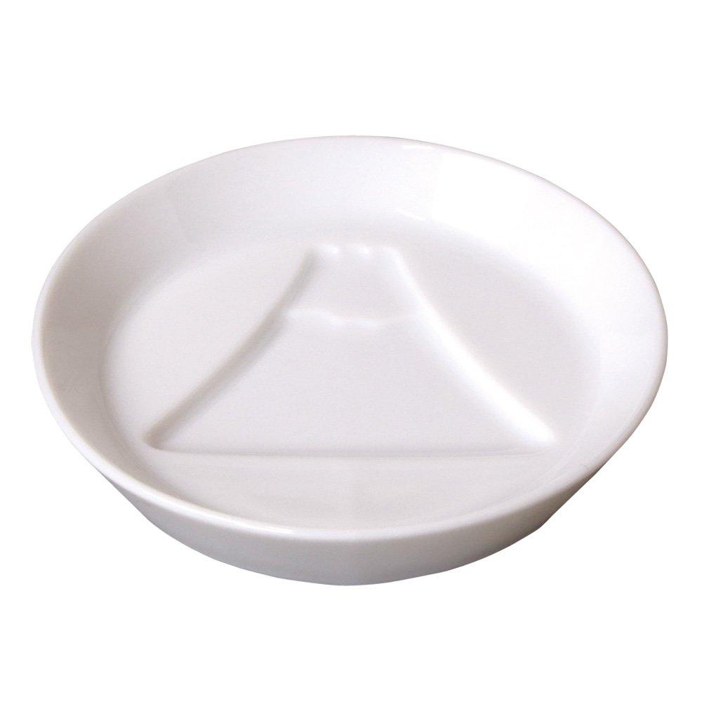 Yamaco Yumi Commercial Use White Porcelain Patterned Soy Sauce Dish Mount Fuji yamaco26230