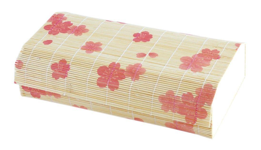 Yamaco Yumi Commercial Use New Bamboo Blind Bento Box Sakura Pattern Large yamaco38536