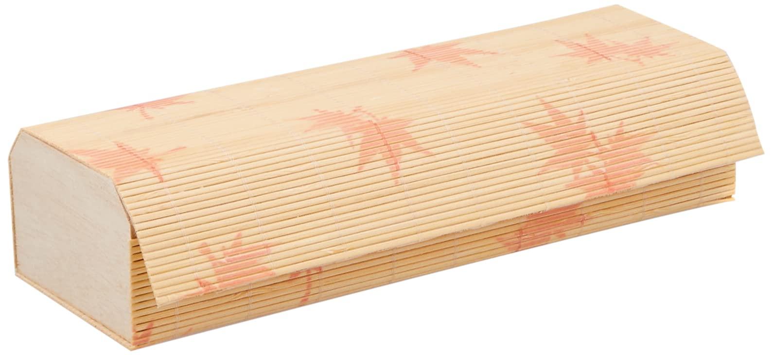Yamaco Yumi Commercial Use New Bamboo Blind Bento Box Maple Leaf Pattern Small yamaco38541