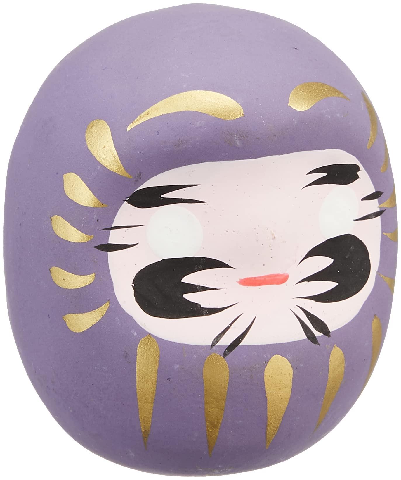 Yamako Temahima Workshop Feng Shui Daruma Doll Purple Boosts Honor Luck & Support Luck For those seeking to enhance ambition yamaco85045