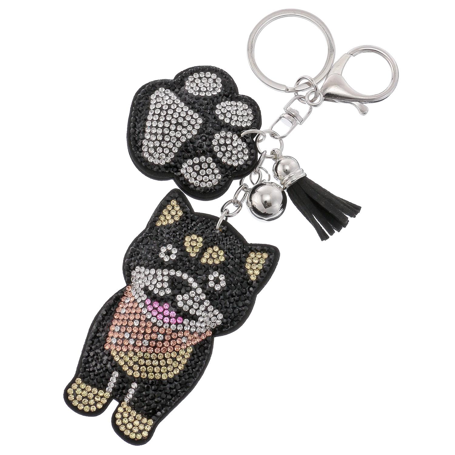 Shiba Inu Bag Charm - Black