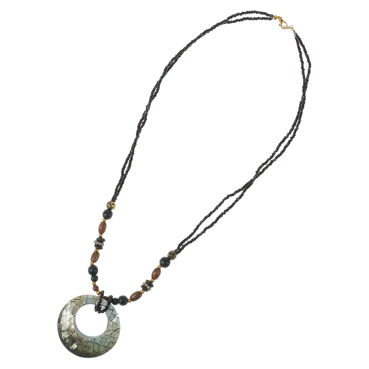 Mixed-Material Necklace