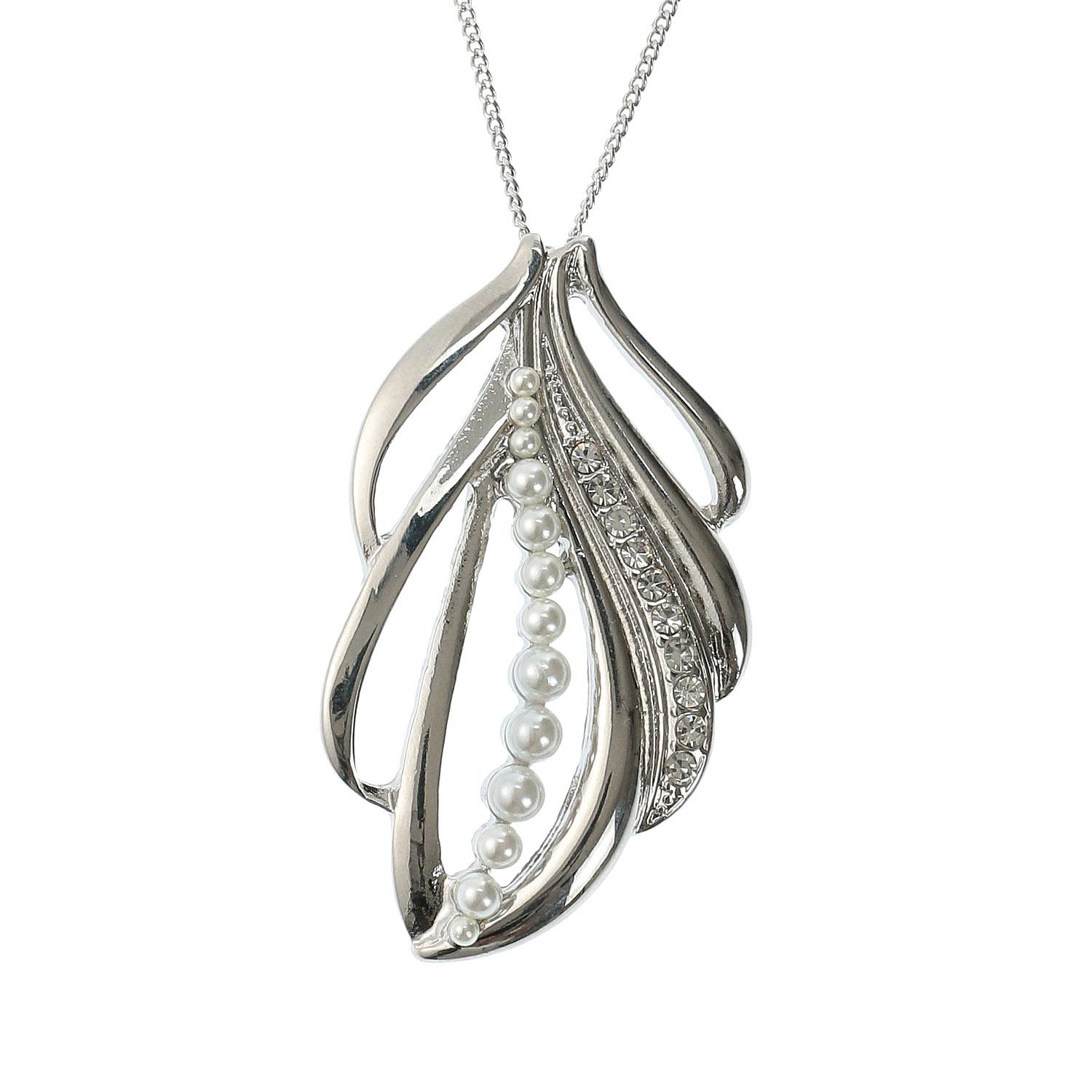 Pearl Line Long Necklace