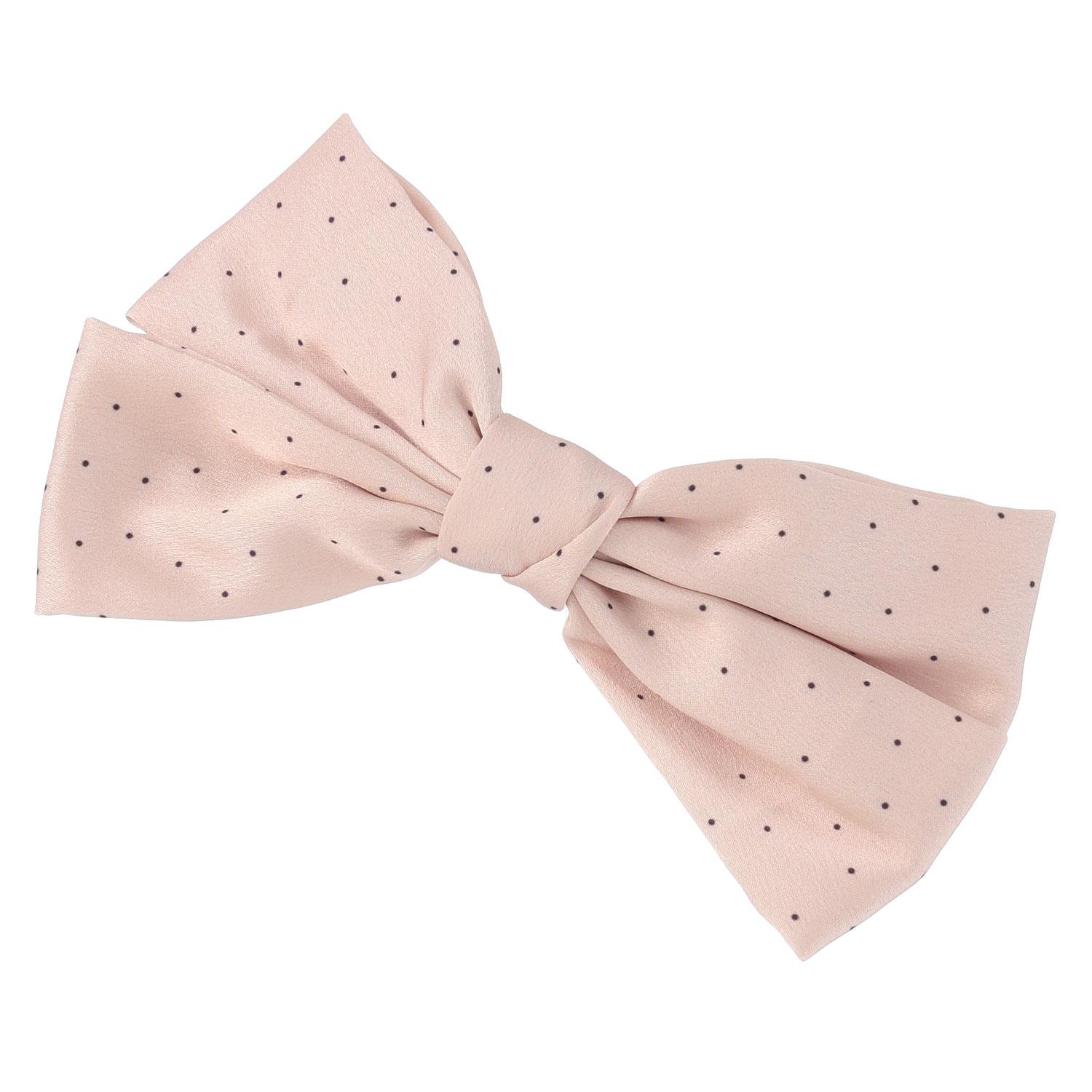 Dot Satin Ribbon Barrette