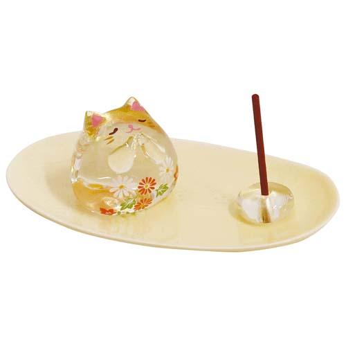 Prayer Incense Holder Set A Cat