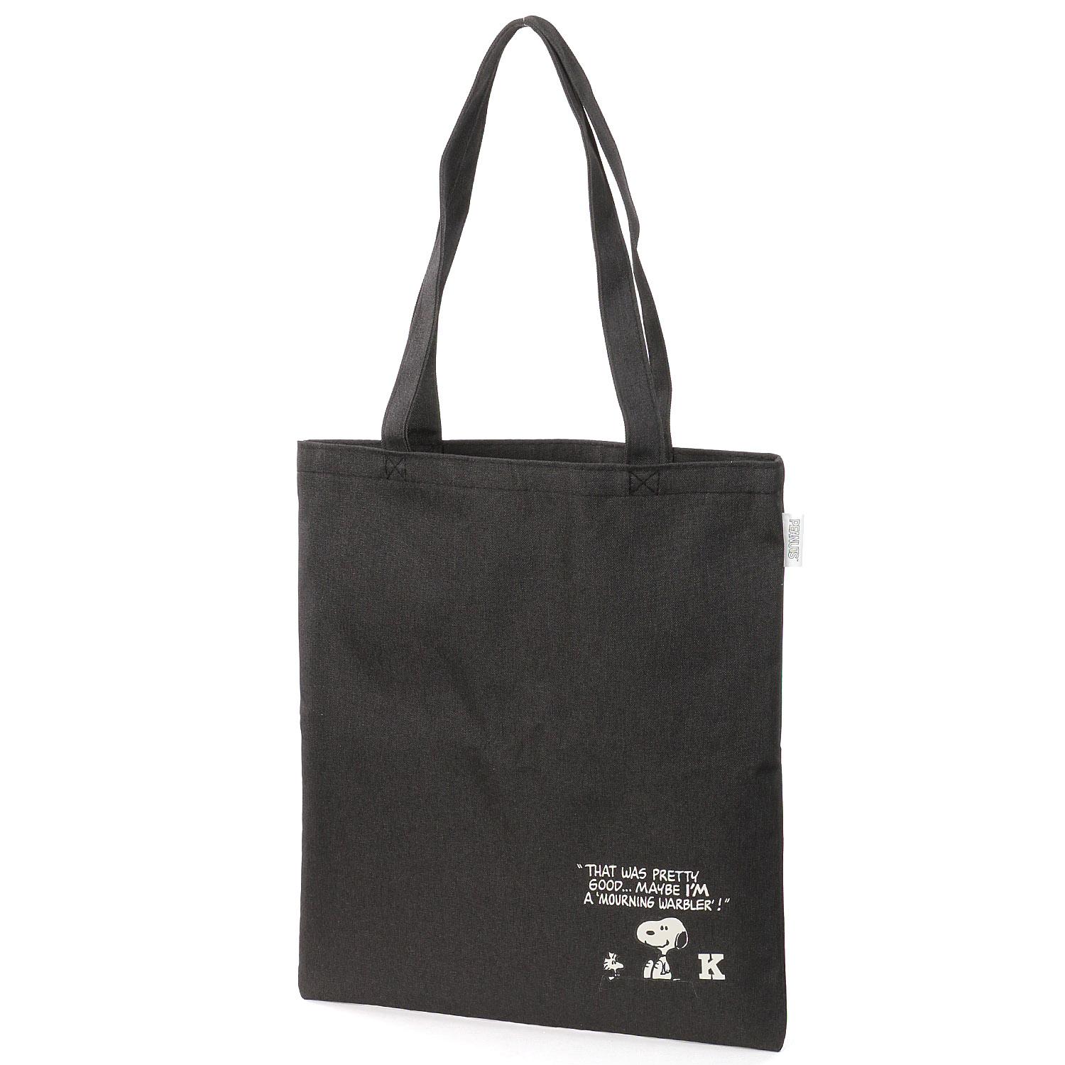Snoopy Initial A4 Tote Bag K