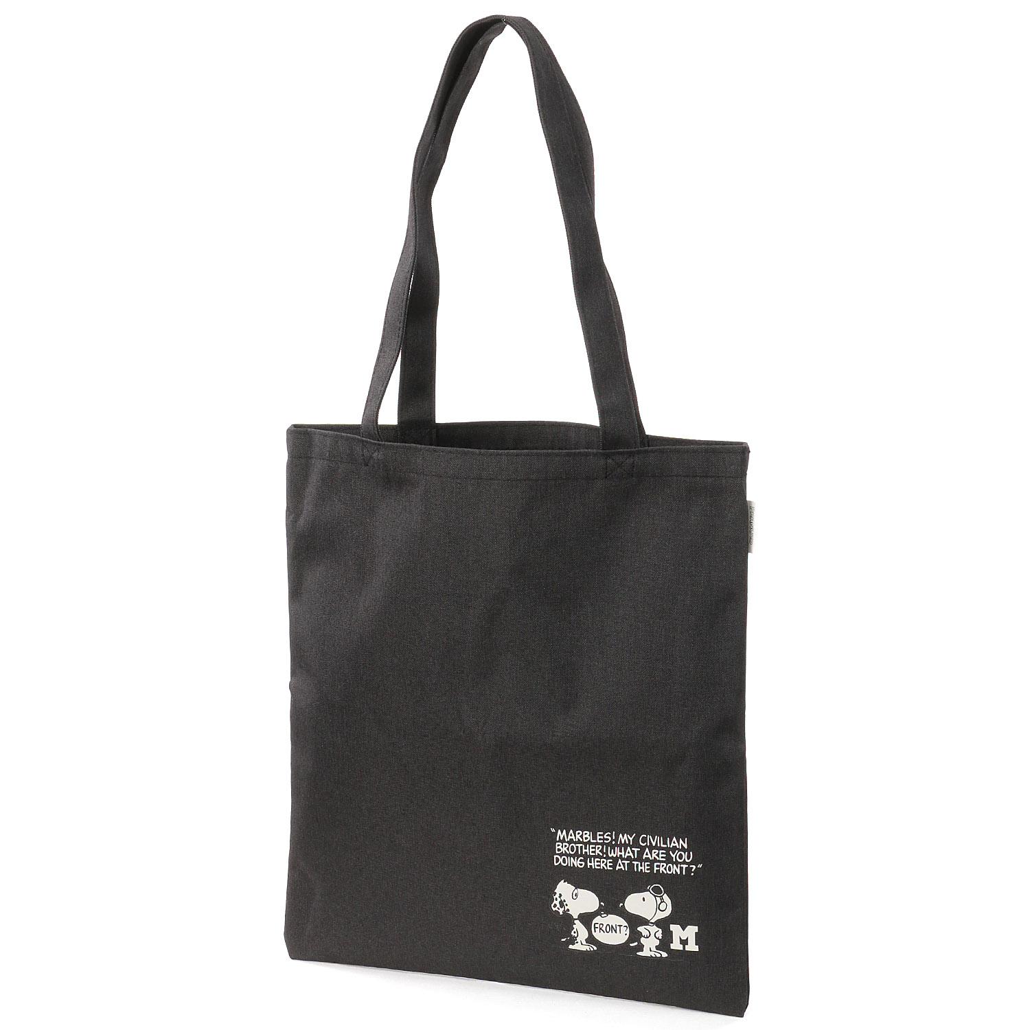 Snoopy Initial A4 Tote Bag M