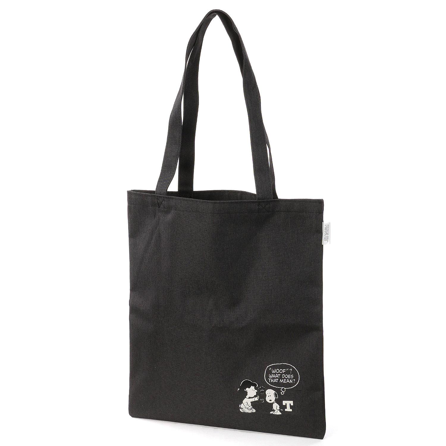 Snoopy Initial A4 Tote Bag T