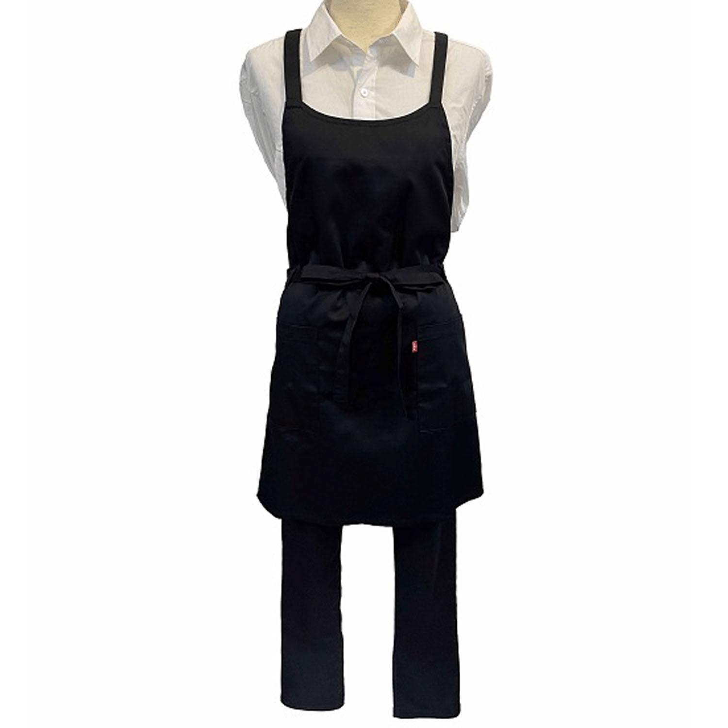 EDWIN Wrap-Style Apron Twill Solid Color