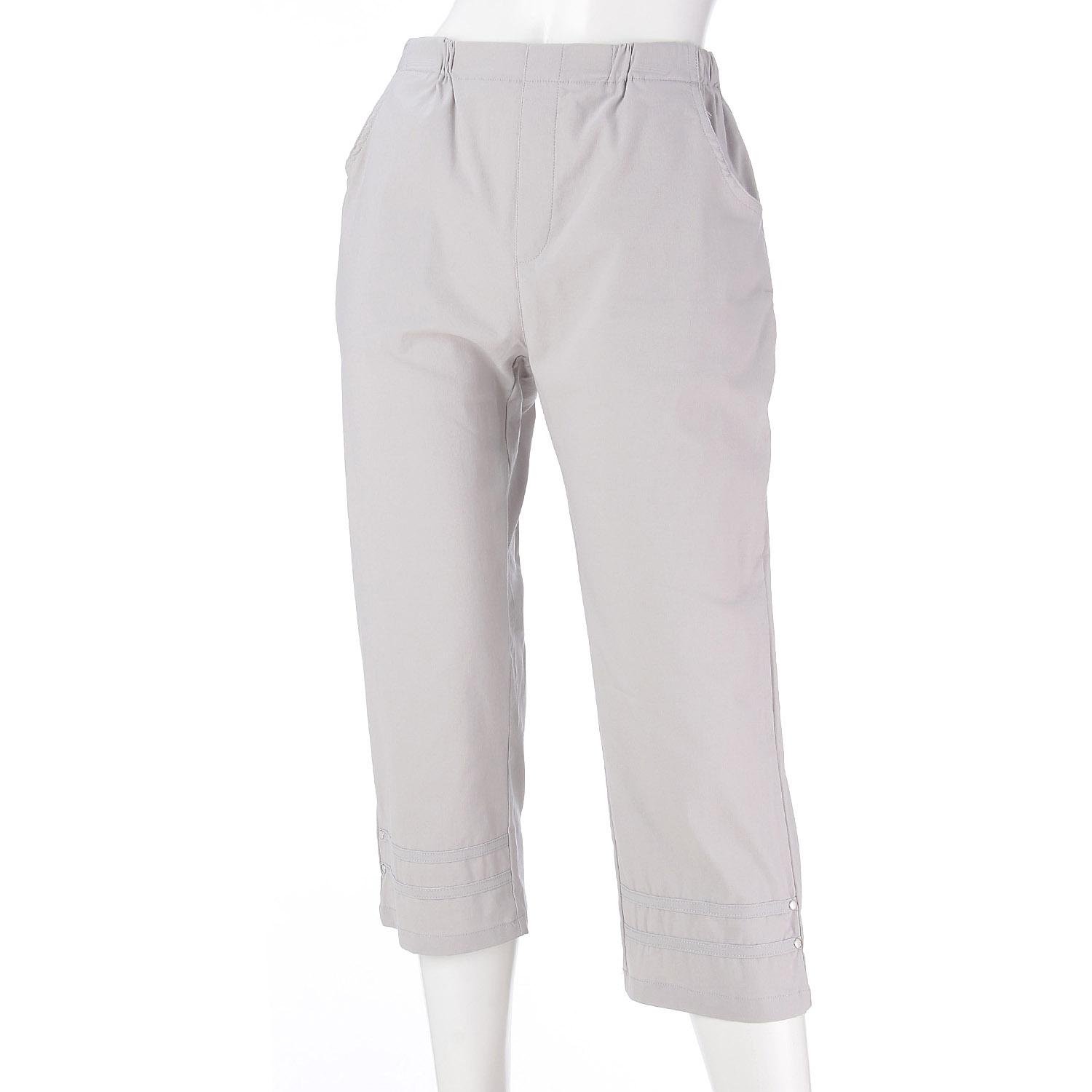 Cotton-Blend Stretch Cropped 52-Inch Length