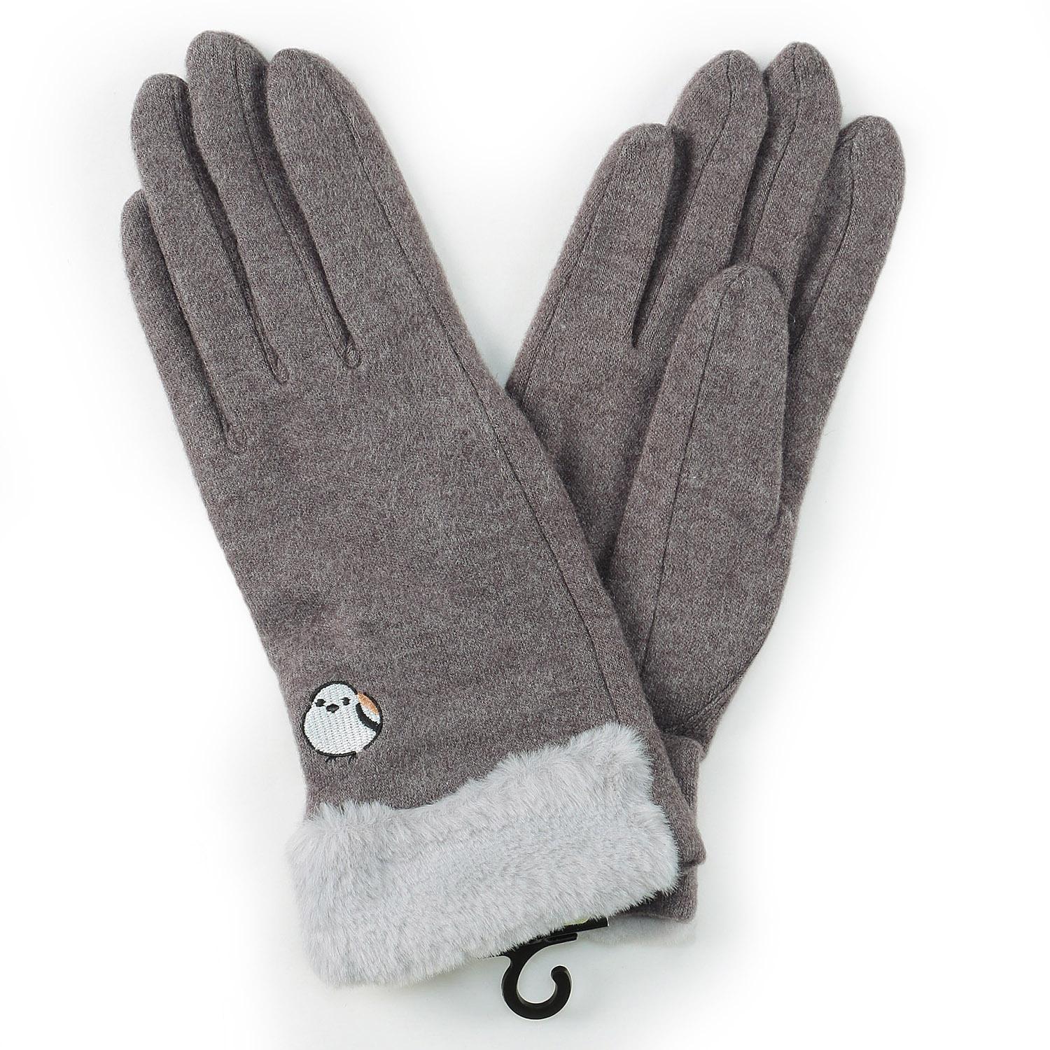 Long-tailed Tit Olive Moisturizing Gloves
