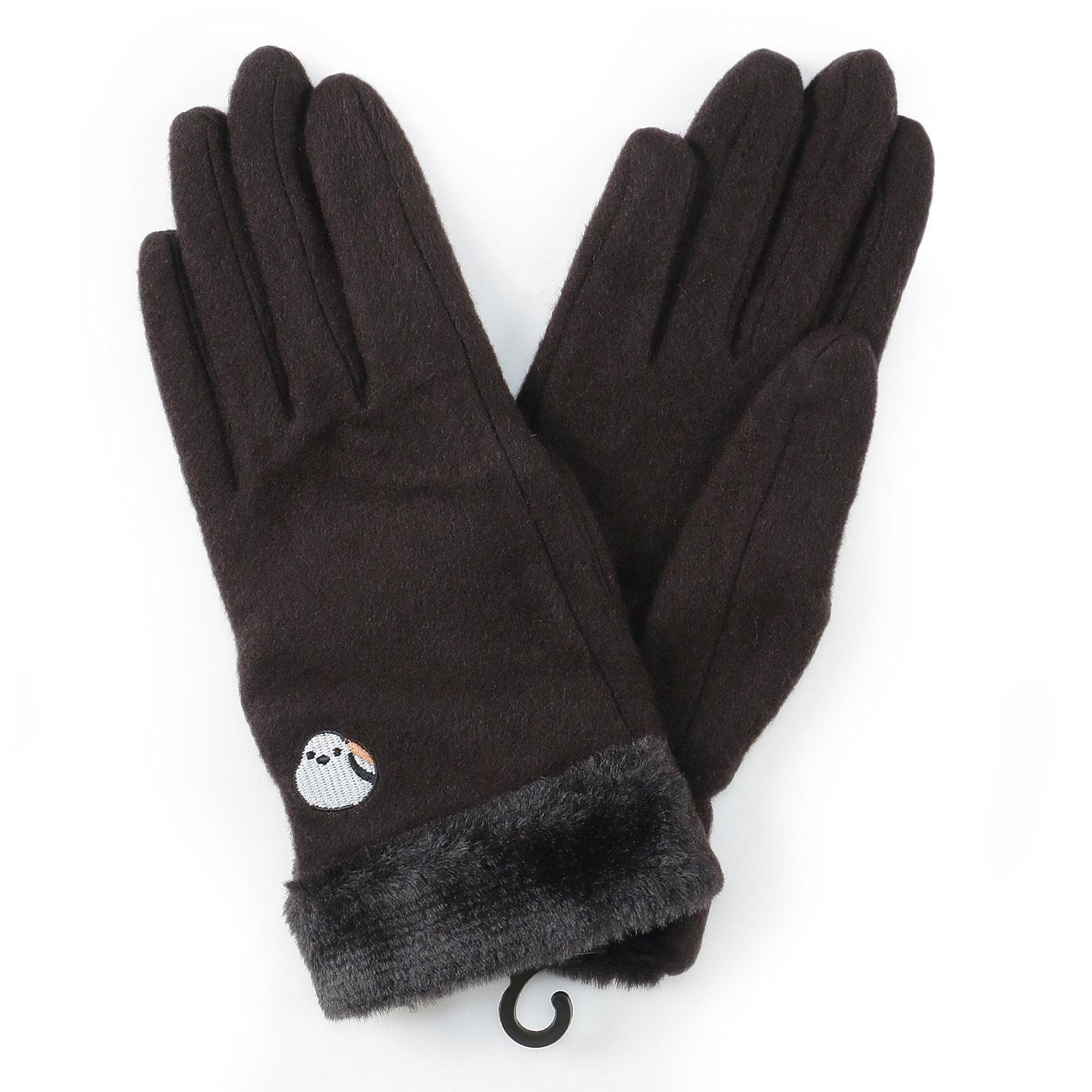 Long-tailed Tit Olive Moisturizing Gloves