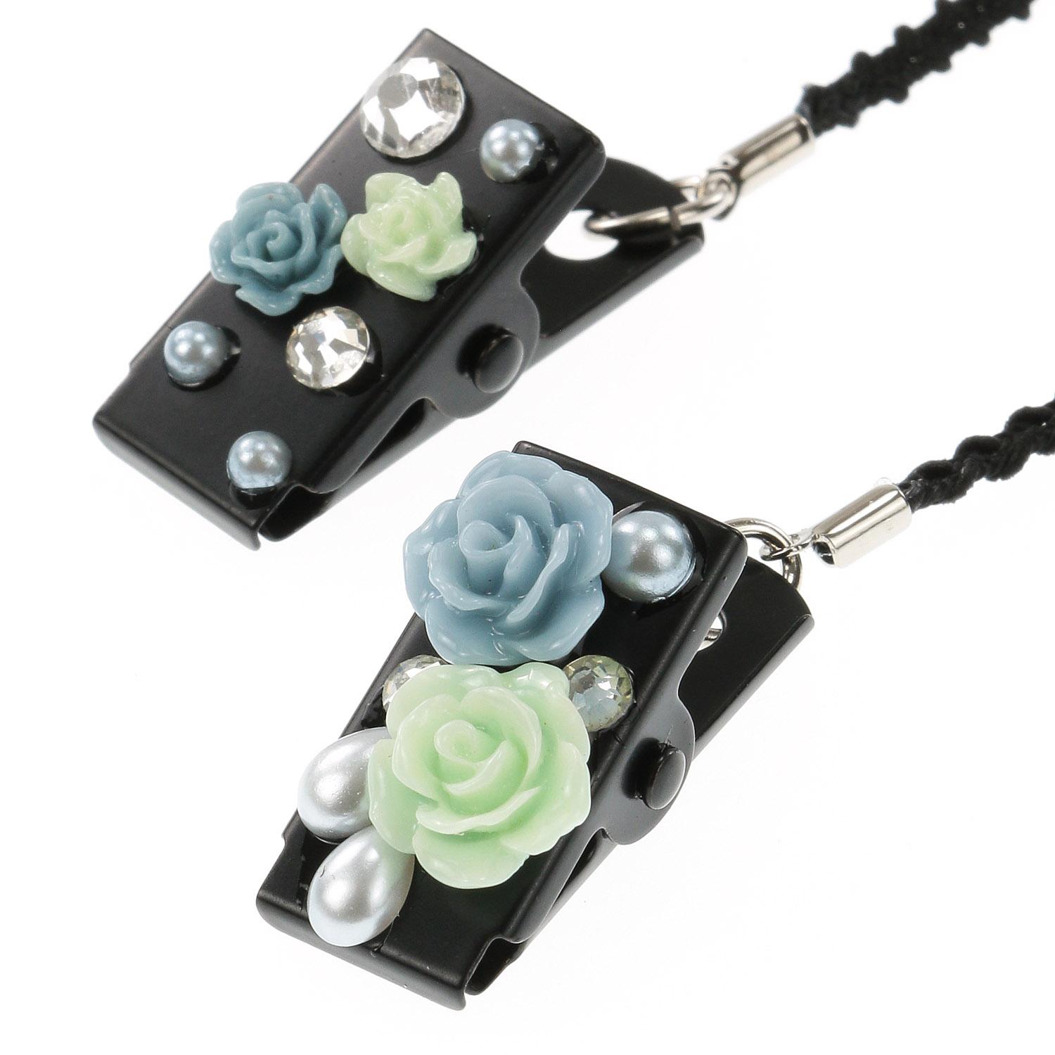 Made in Japan Hat Clip Double Rose