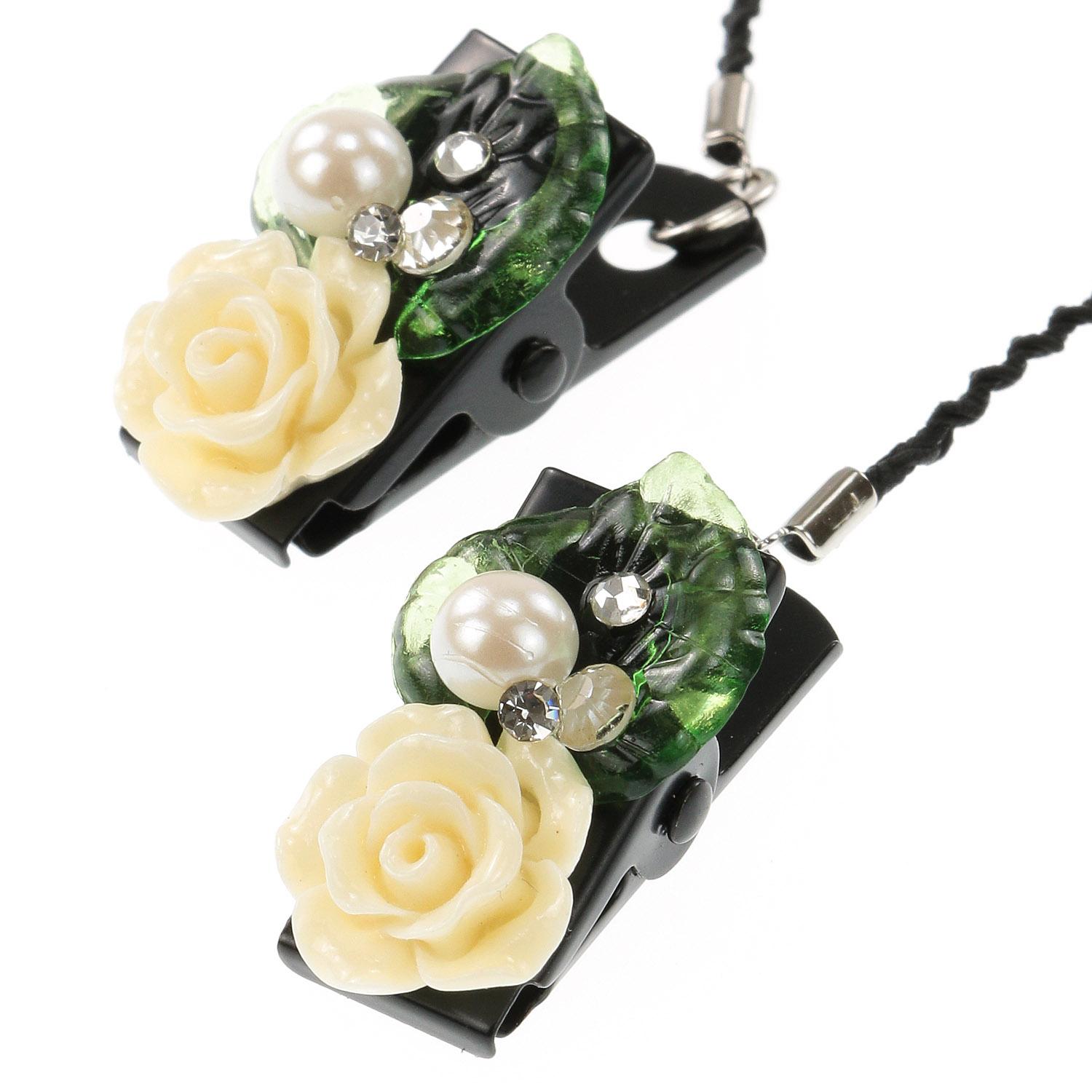 Made in Japan Hat Clip Pearl Rose