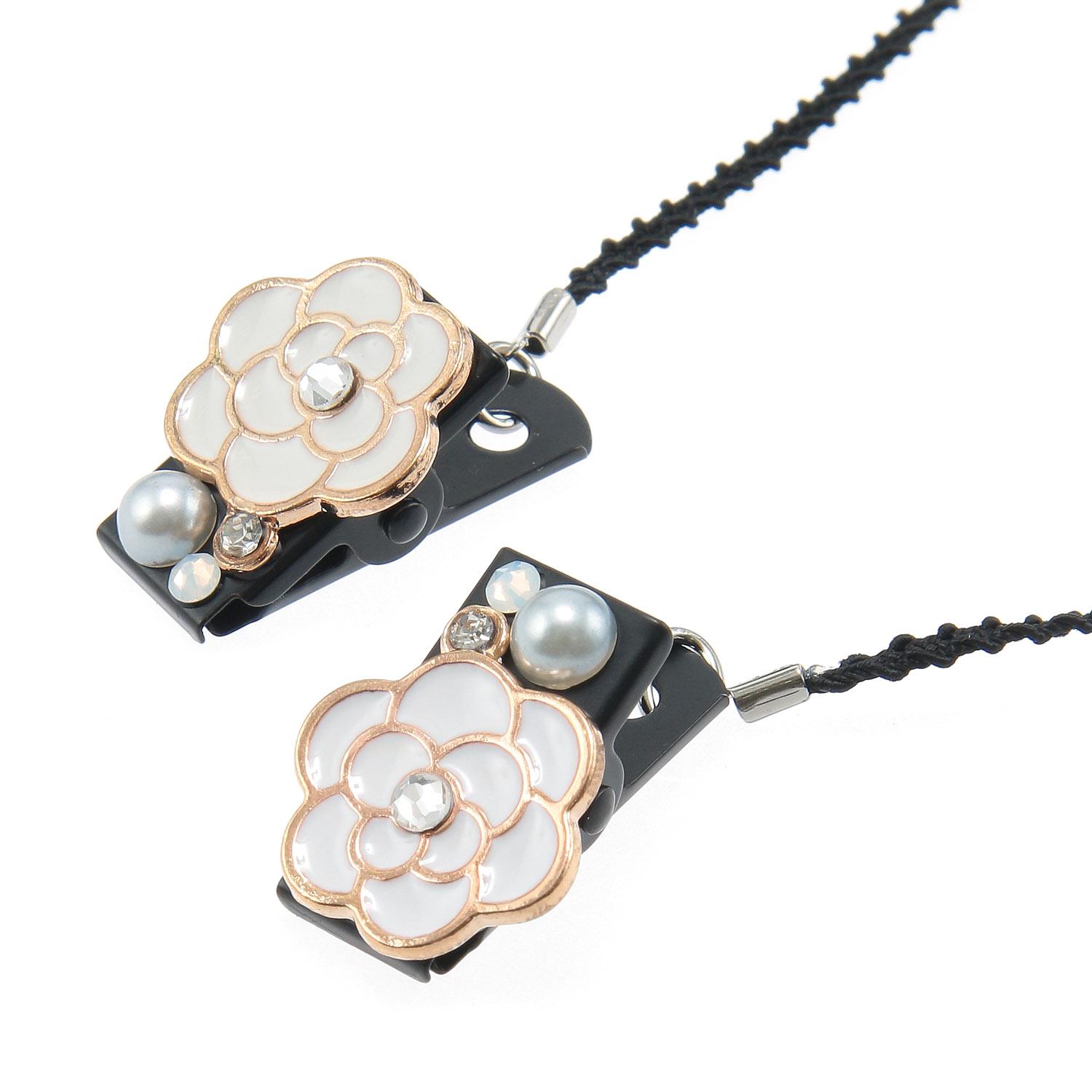 Made in Japan Hat Clip Camellia Pearl