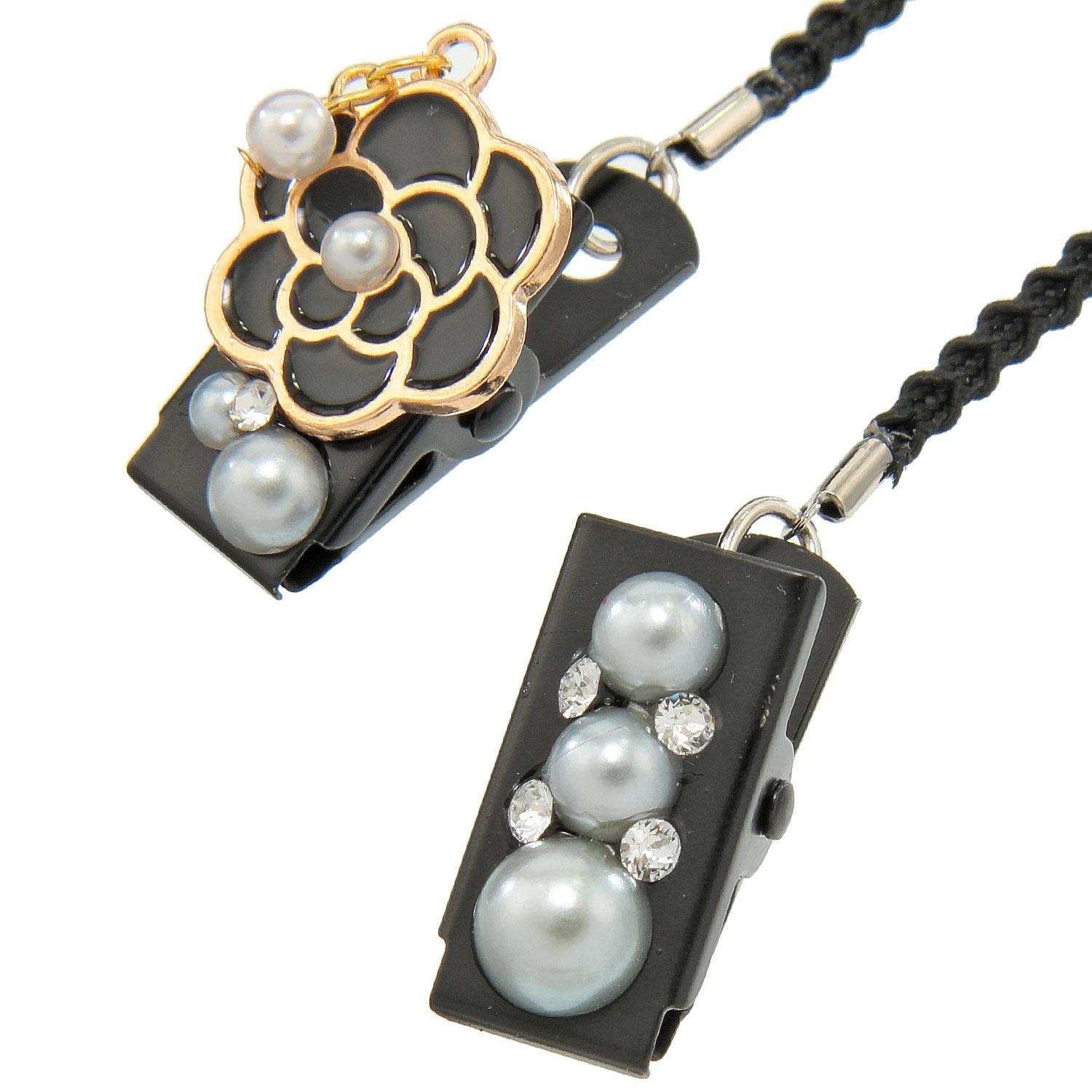 Made in Japan Hat Clip Camellia Pearl