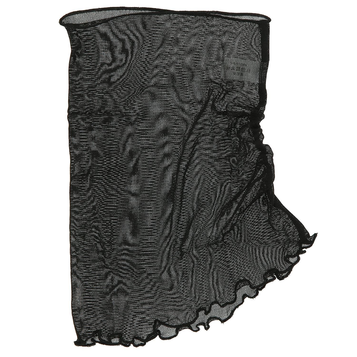 Silk Neck Cover, Solid Color, 15 Black