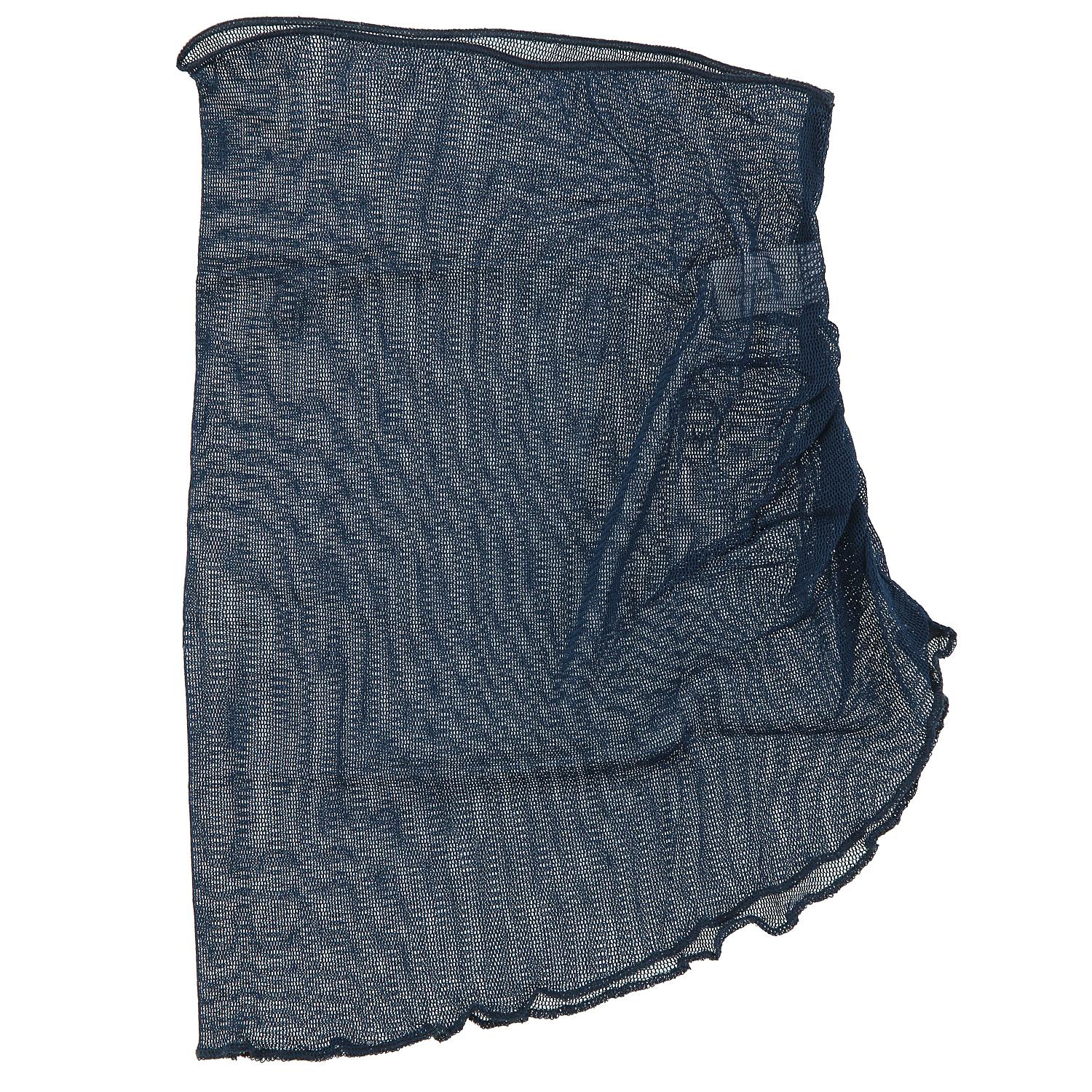 Silk Neck Cover, Solid Color, 75 Deep Blue