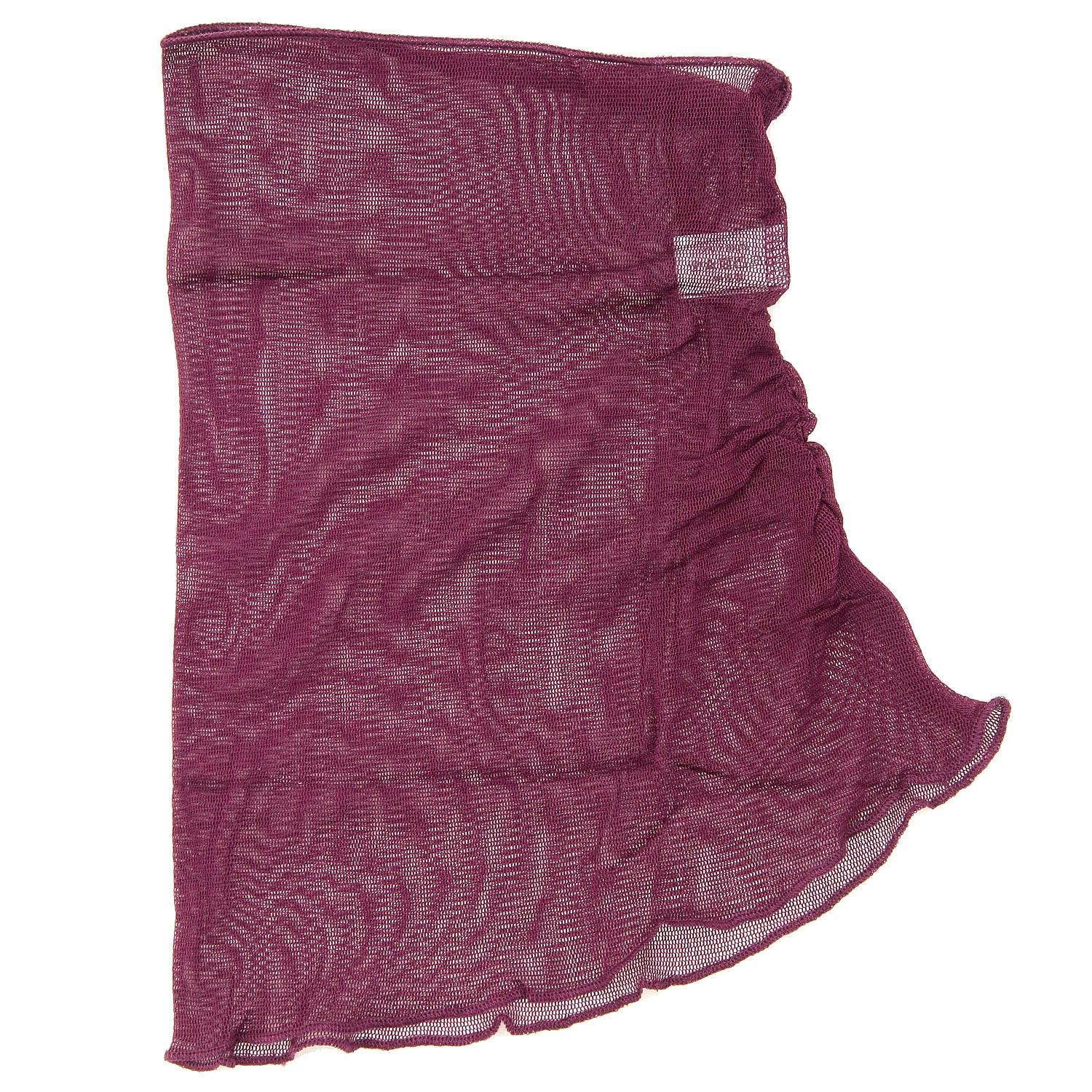 Silk Neck Cover, Solid Color, Dark Purple