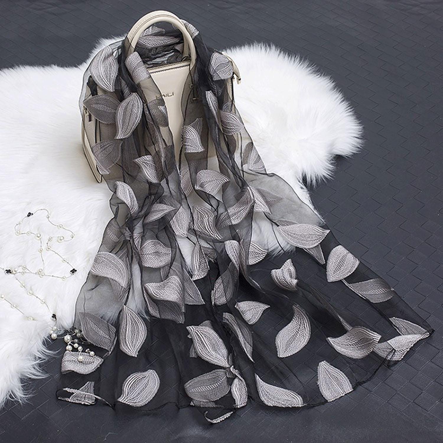 Organza Leaf Stole