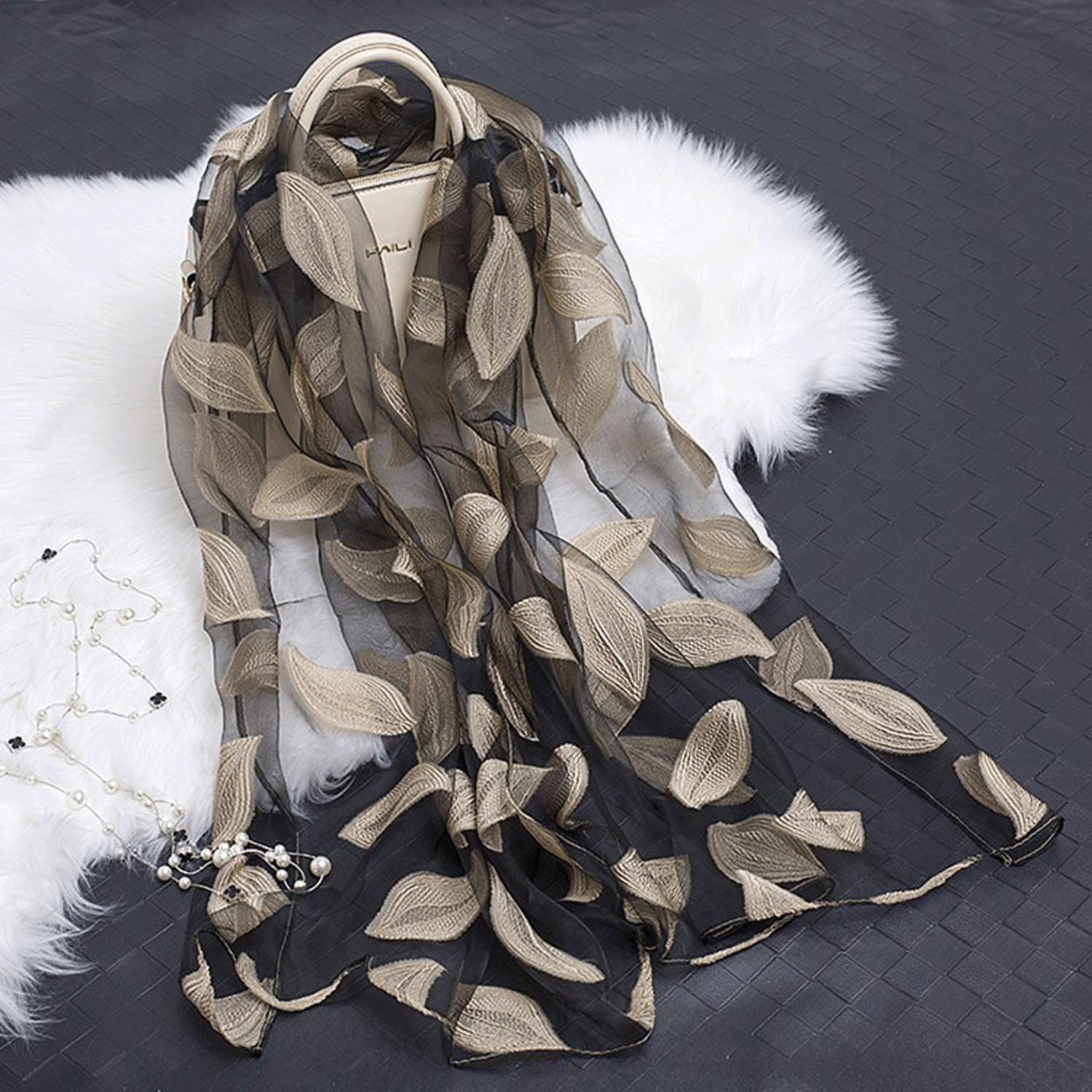Organza Leaf Stole