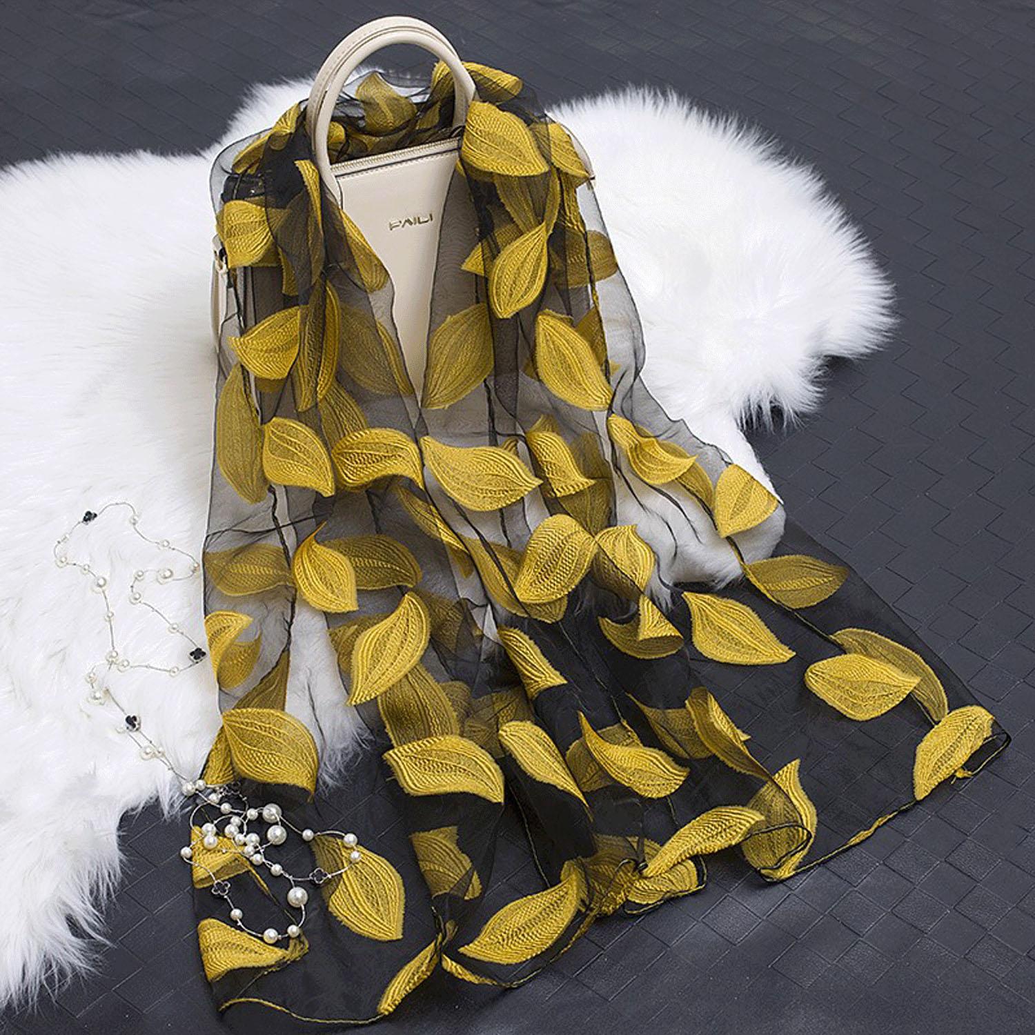 Organza Leaf Stole