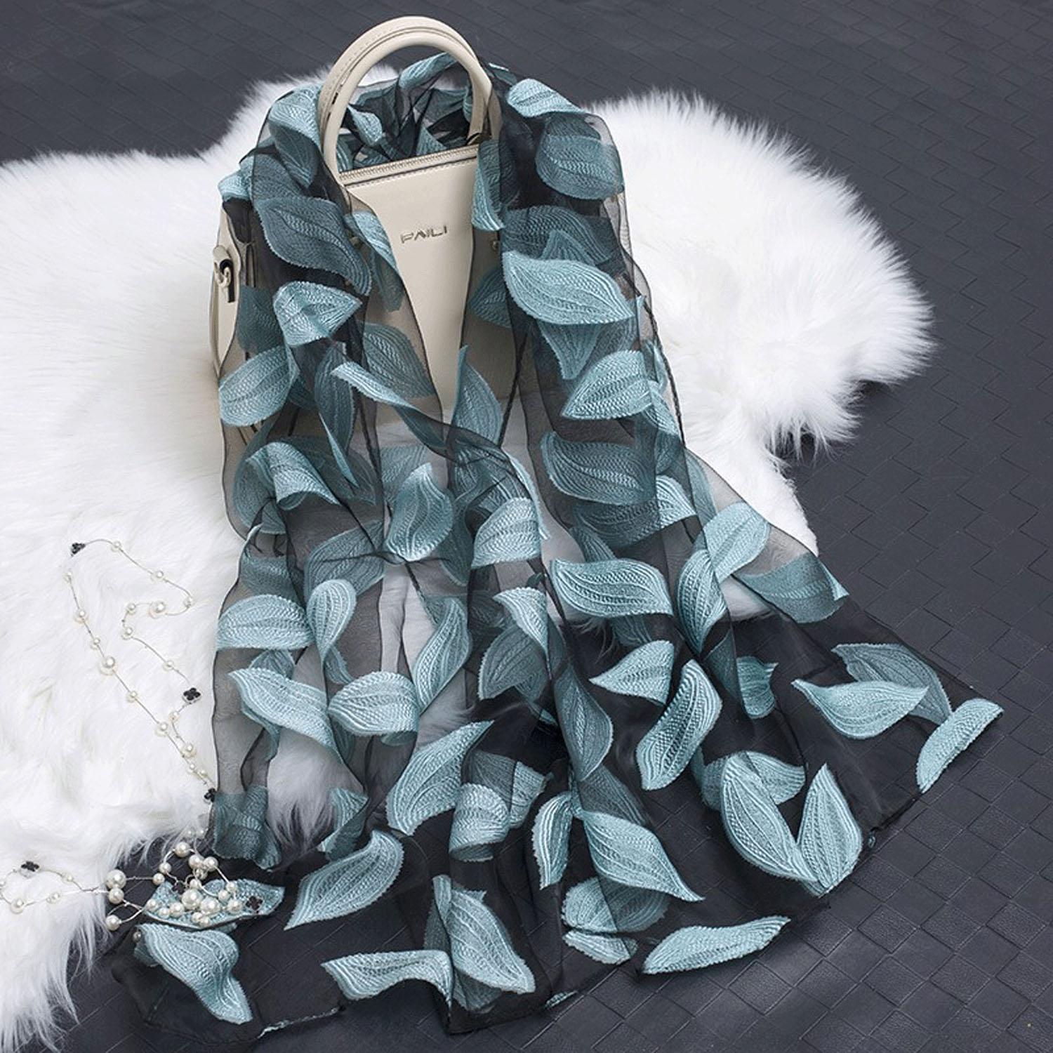 Organza Leaf Stole
