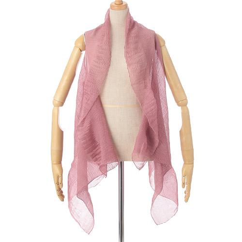 2-Way Fine Pleated Vest Stole