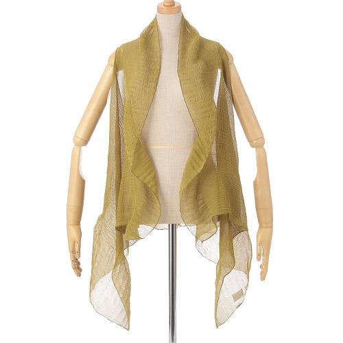 2-Way Fine Pleated Vest Stole