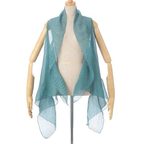 2-Way Fine Pleated Vest Stole
