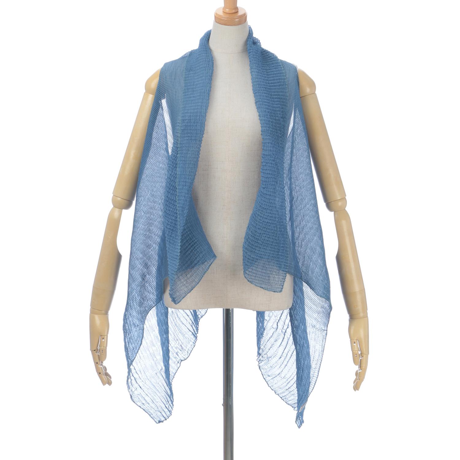 2-Way Fine Pleated Vest Stole