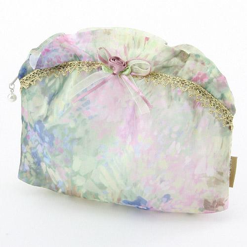 Organza Frill Pouch 02 Light Green