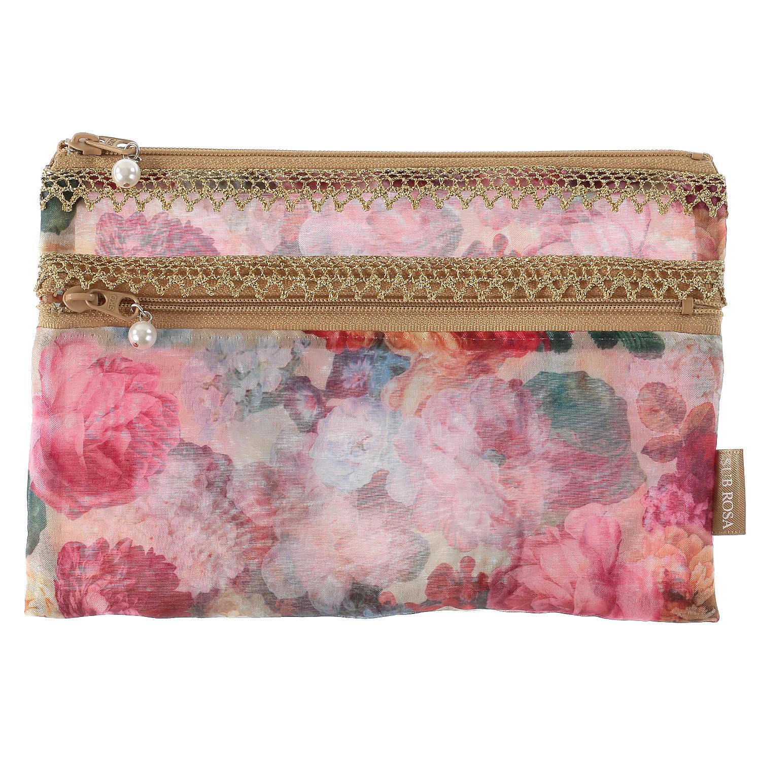 Organza Two-Way Zipper Flat Pouch