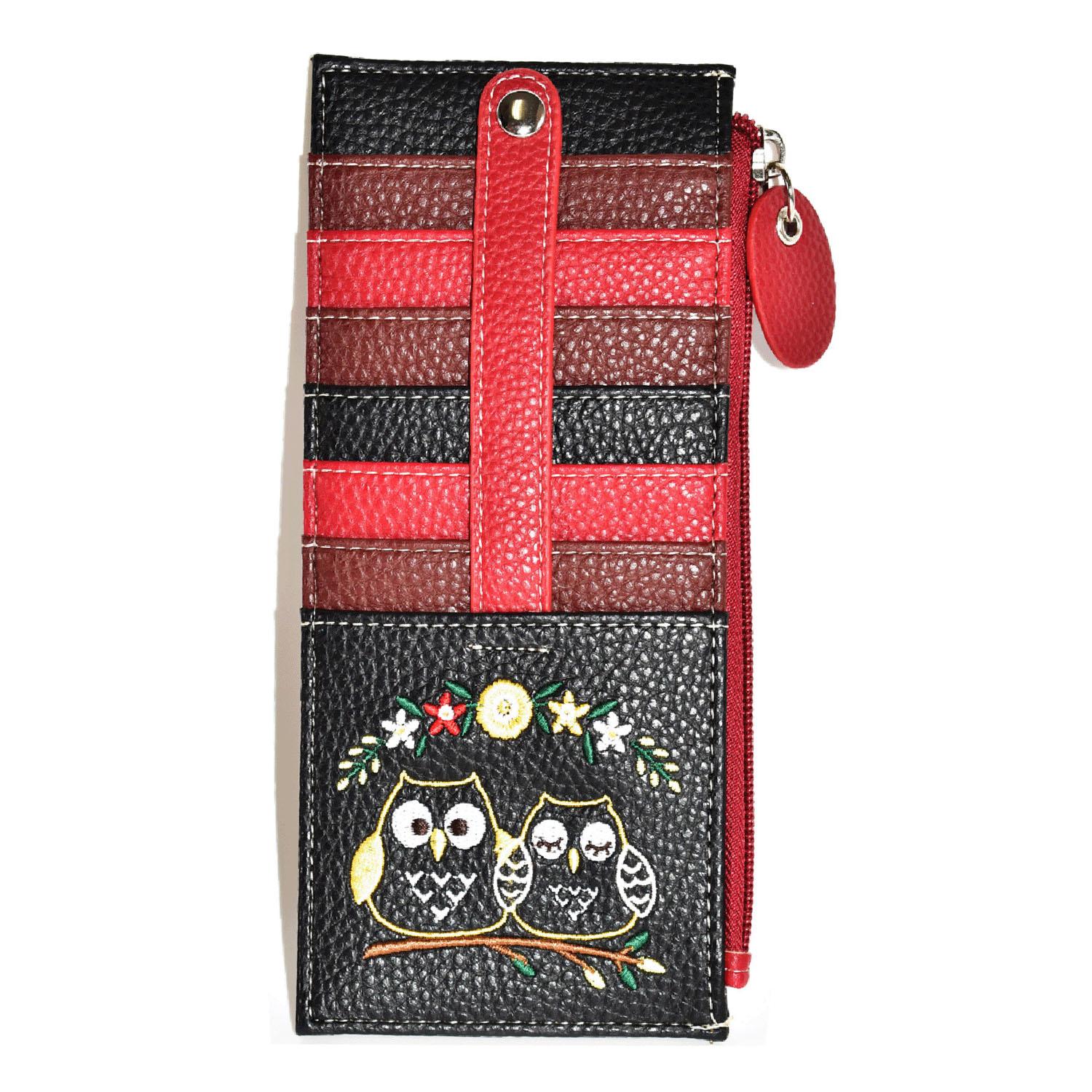 Flower Owl Card Case