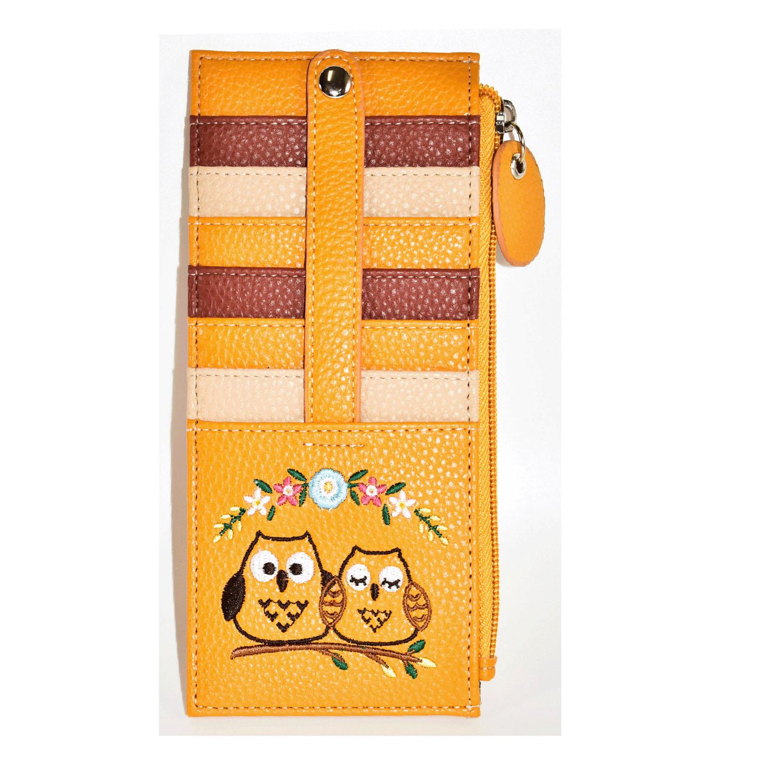 Flower Owl Card Case