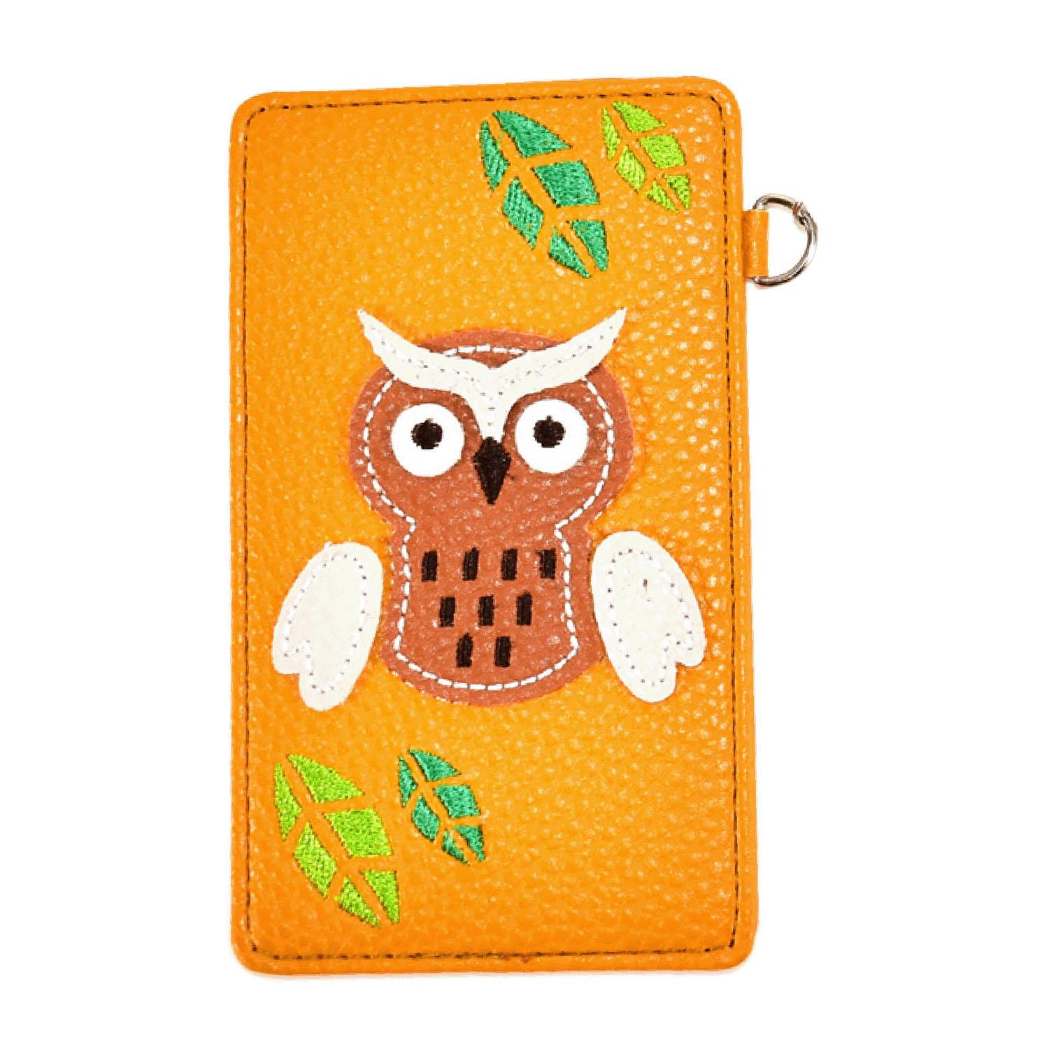Owl Patchwork Pass Case