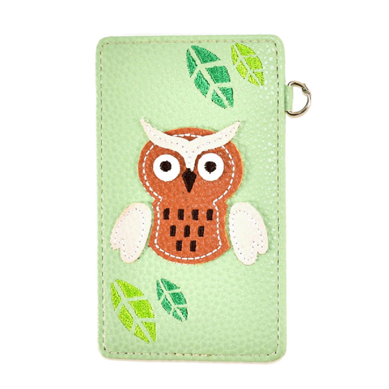 Owl Patchwork Pass Case