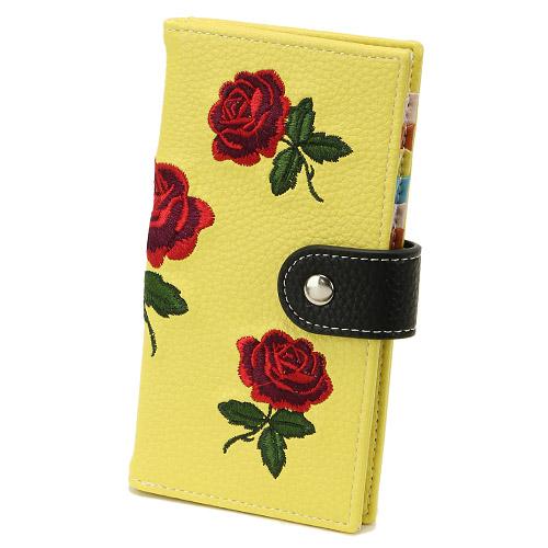Rose Embroidery Card Case