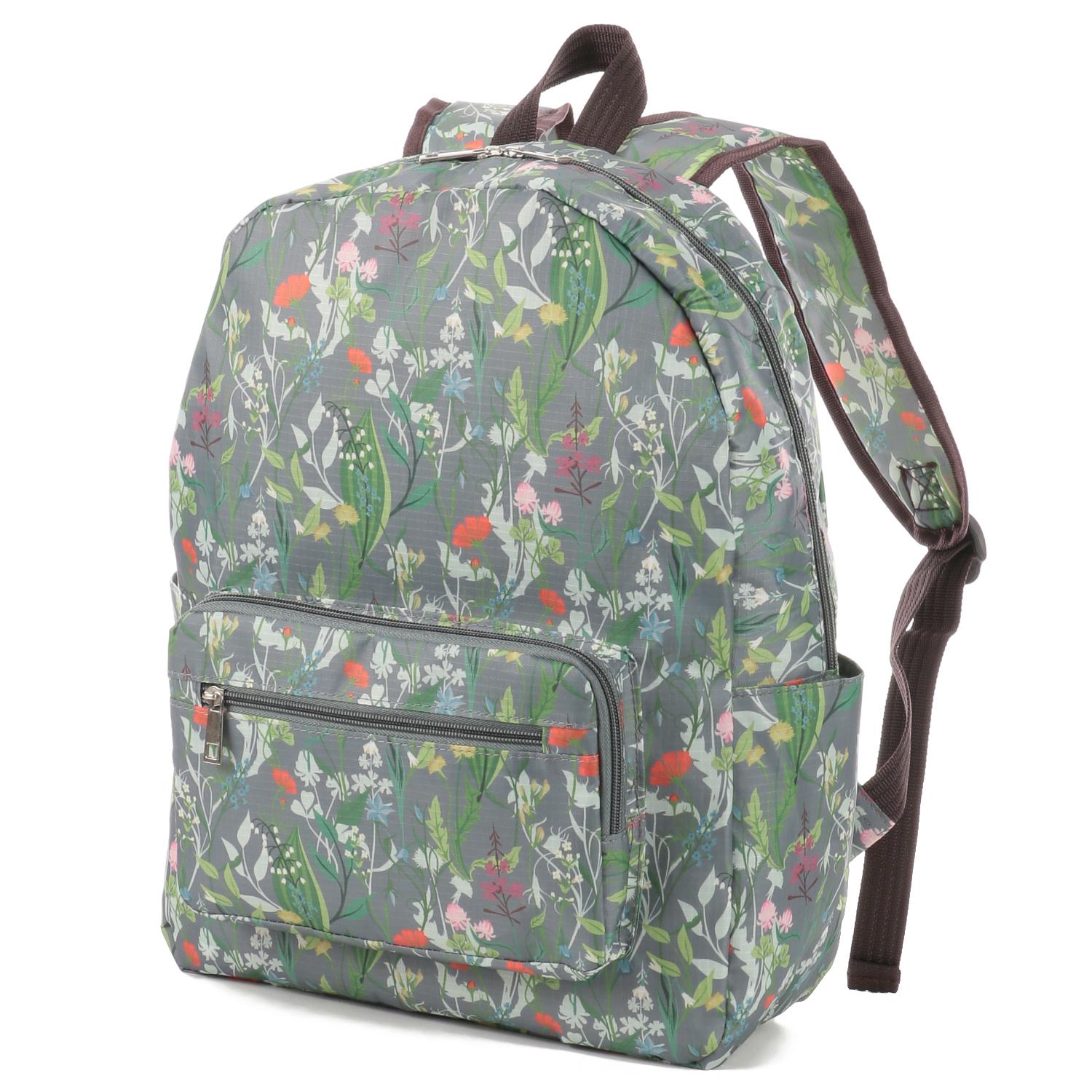 Compact Backpack Botanical Print