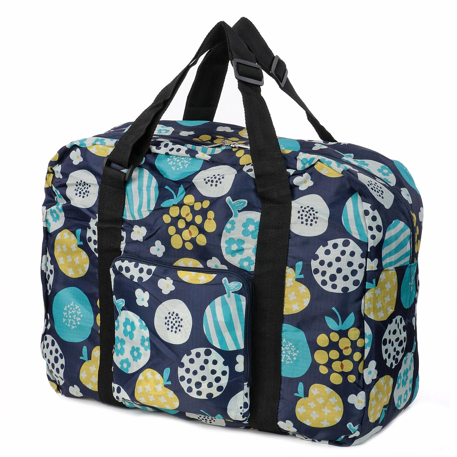 Nordic-Pattern Compact Boston Bag