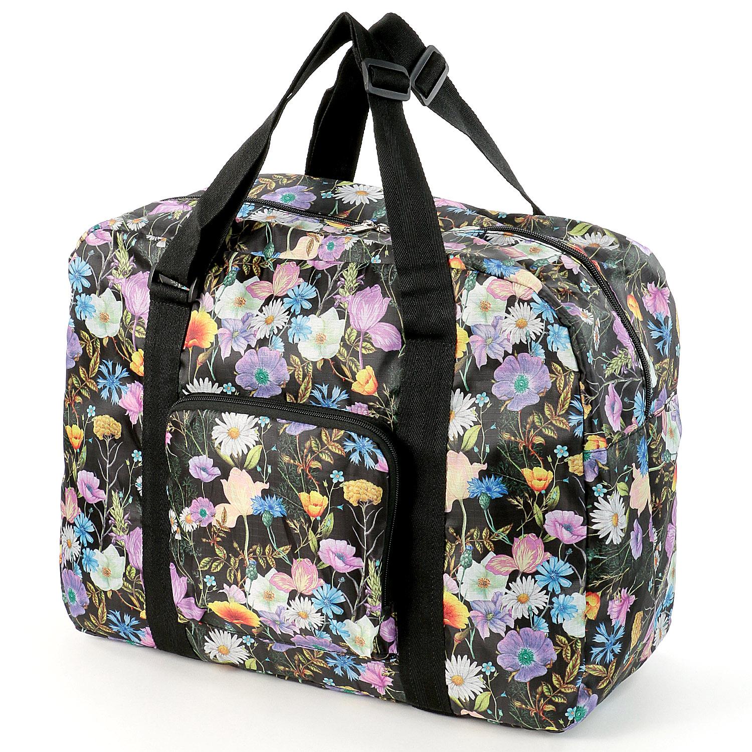 Lipfloria Botanical Pattern Compact Boston Bag