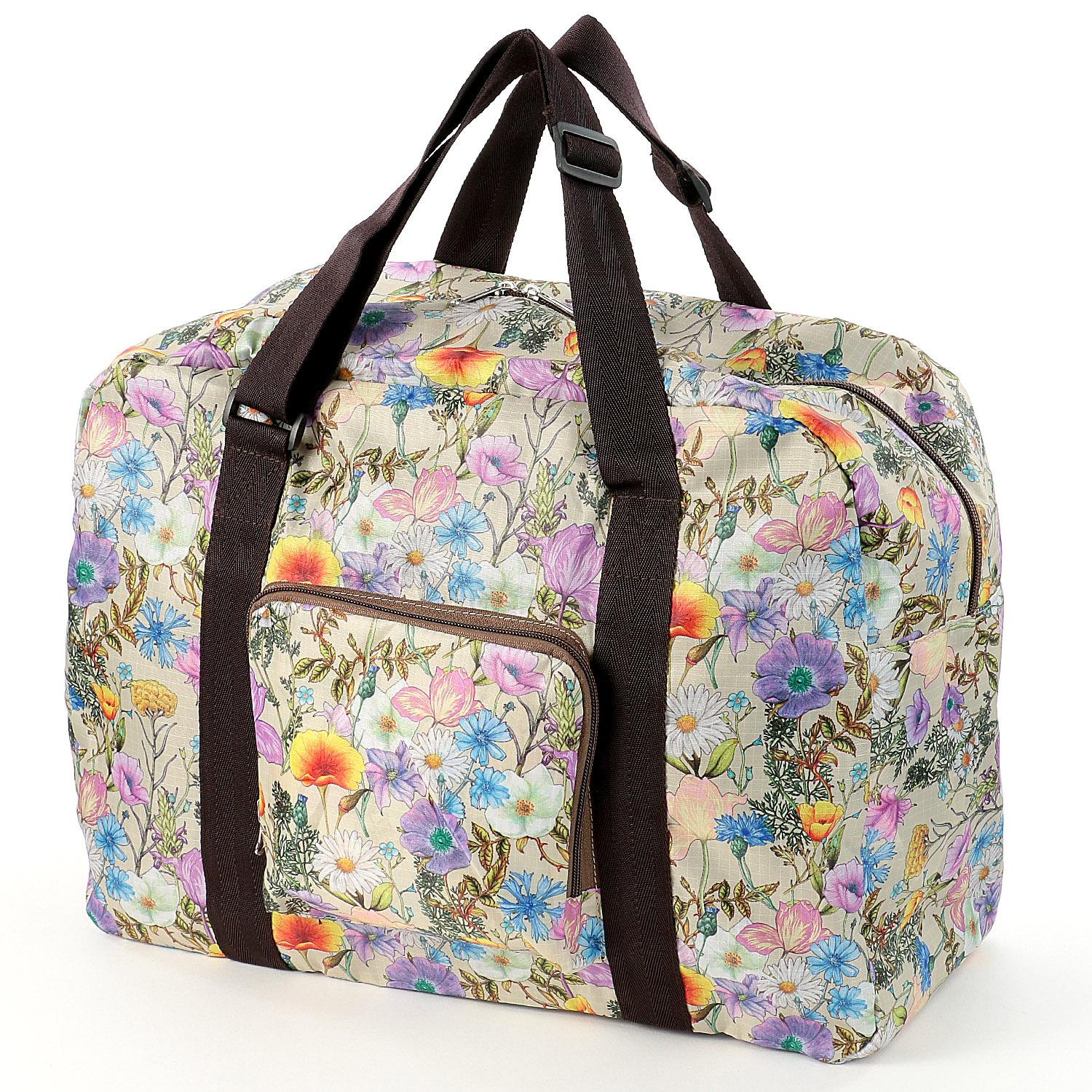 Lipfloria Botanical Pattern Compact Boston Bag