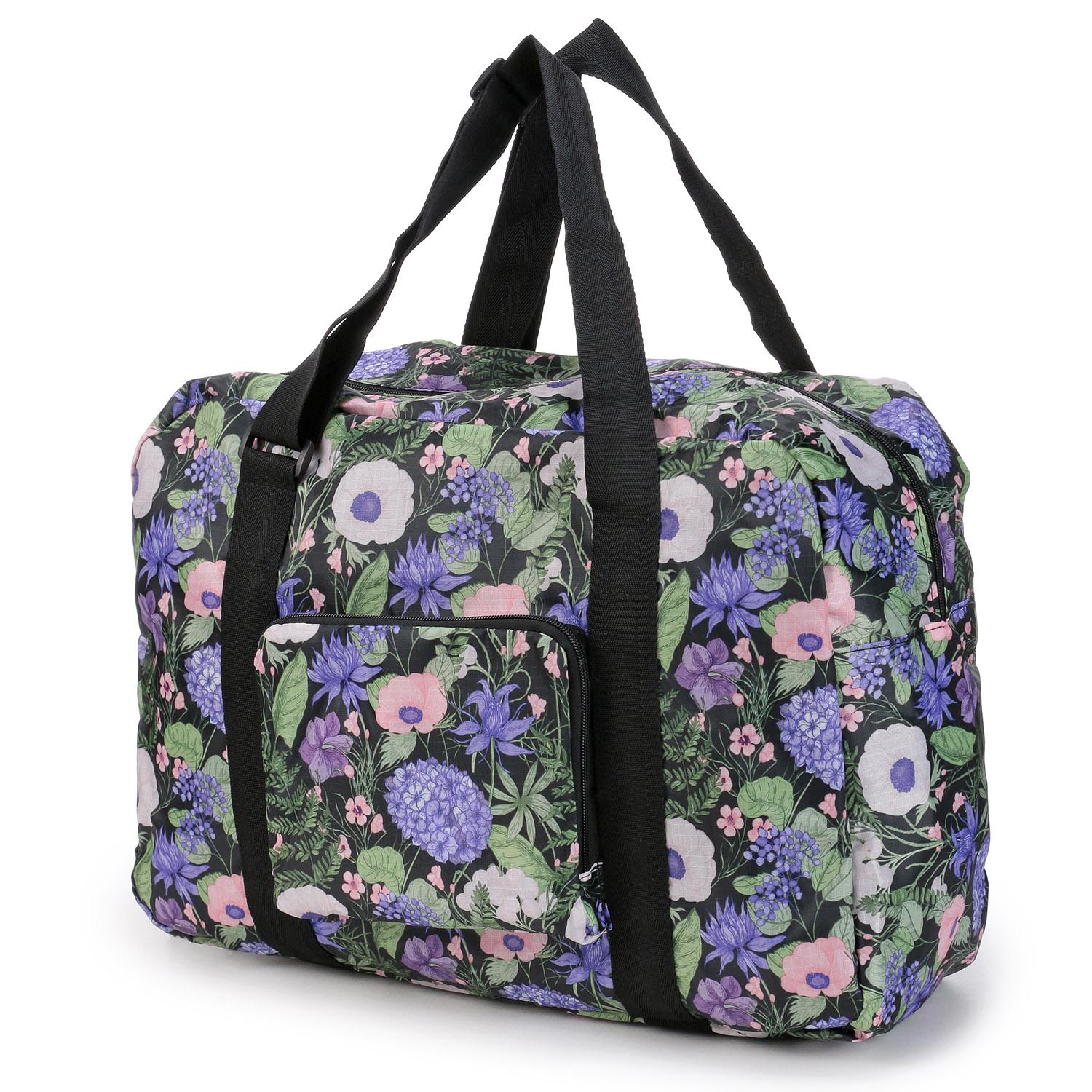 Floral Compact Boston Bag