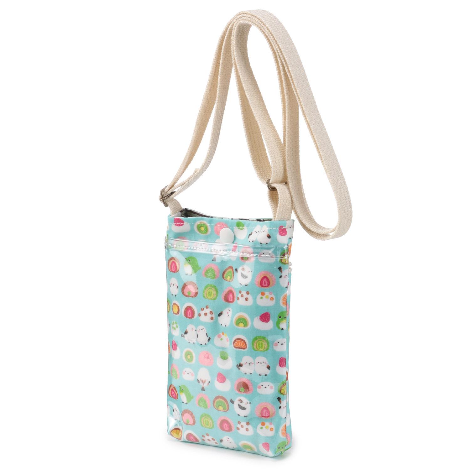 Japanese Pattern Smartphone Shoulder Strap 02 29 Daifuku and Long-tailed Tit